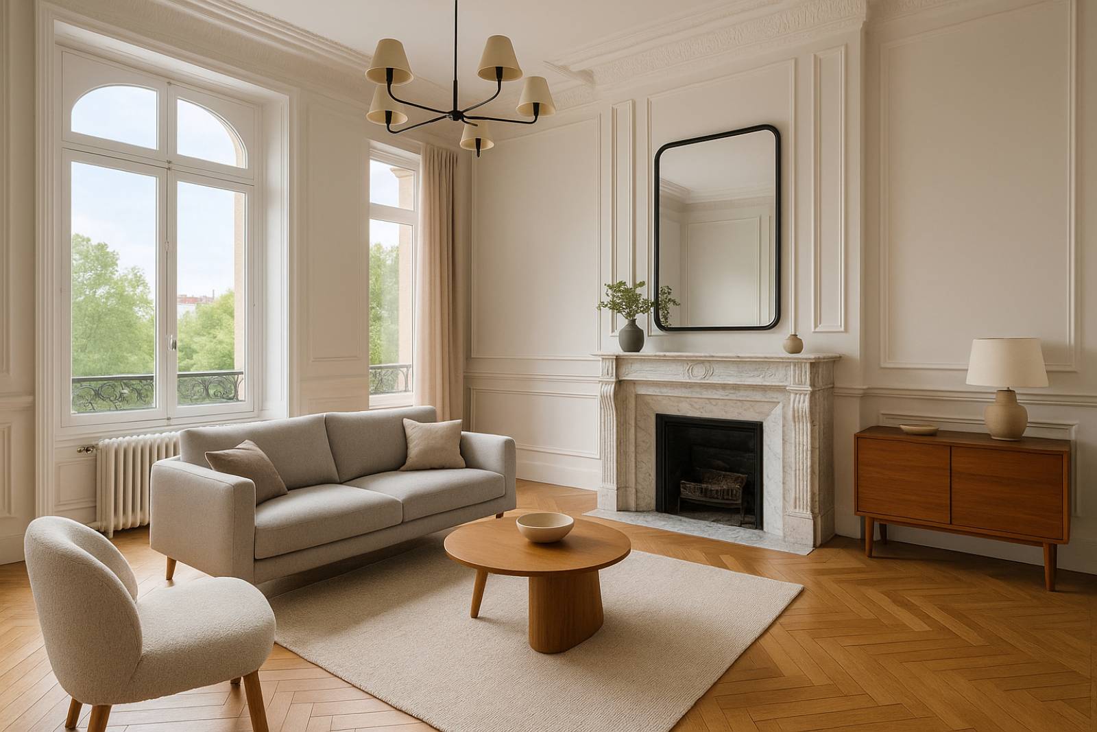 Rénovation complète d’appartement haussmannien à Lyon