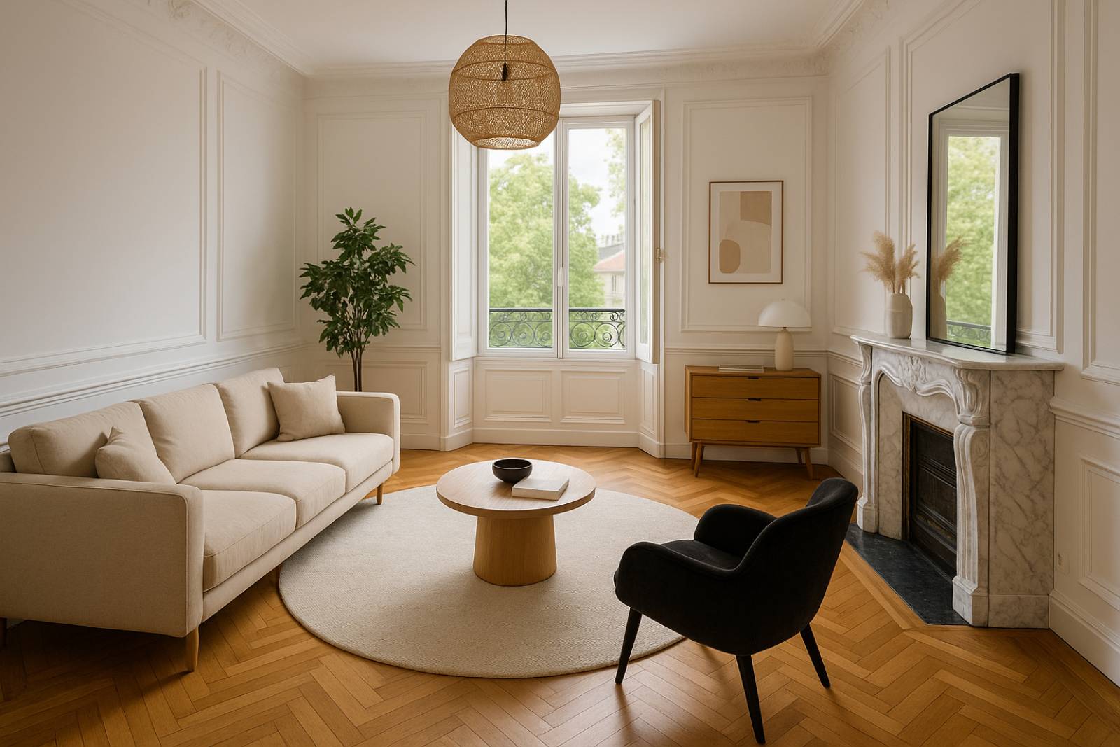 Maitre d’oeuvre pour revoir la distribution d’un appartement haussmannien à Lyon (69)