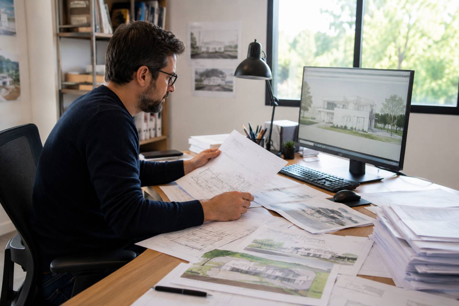 Maitre d'oeuvre pour le permis de construire d'une maison individuelle à côté de Lyon