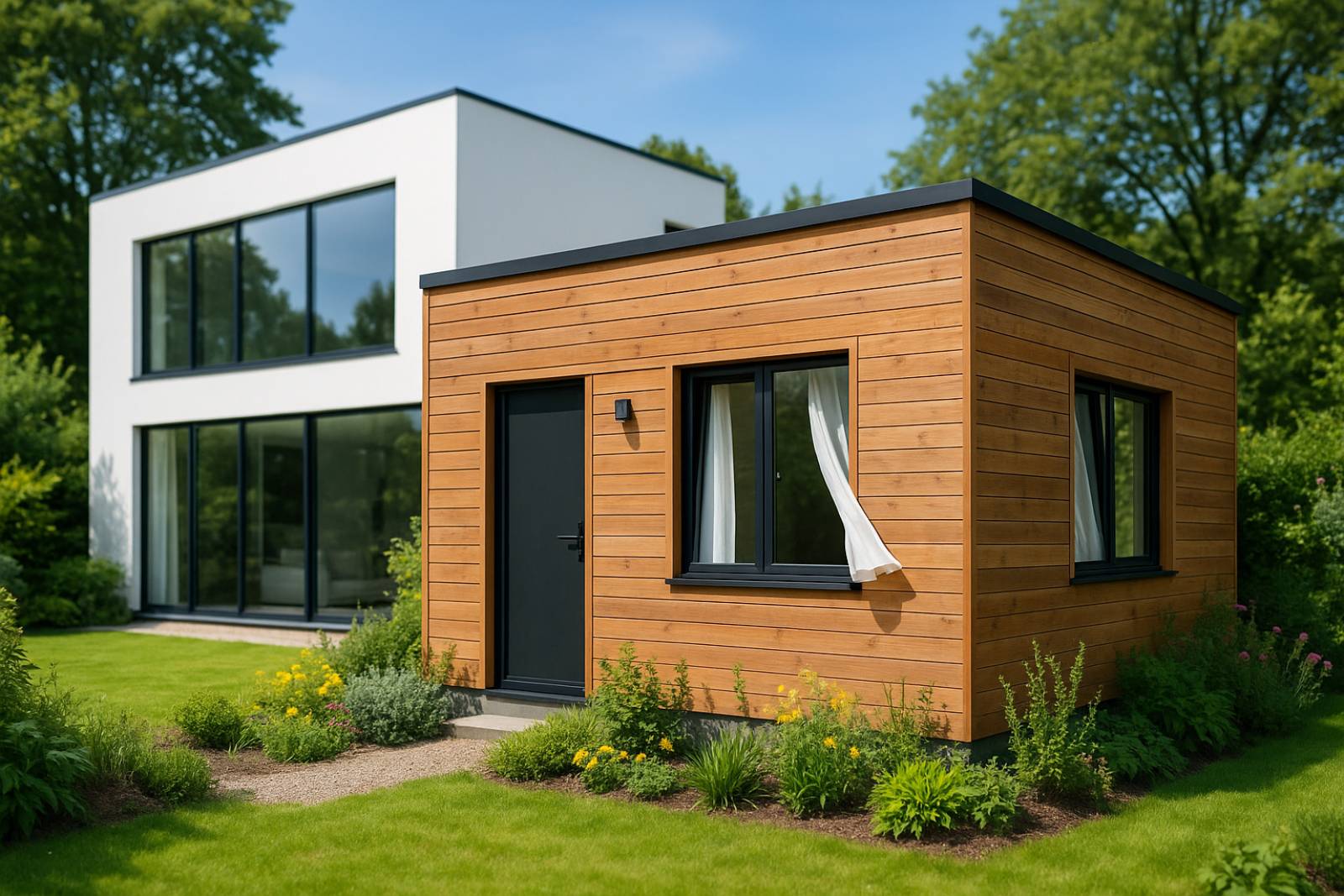 Construction d’extension en ossature bois à Lyon et dans le Rhône