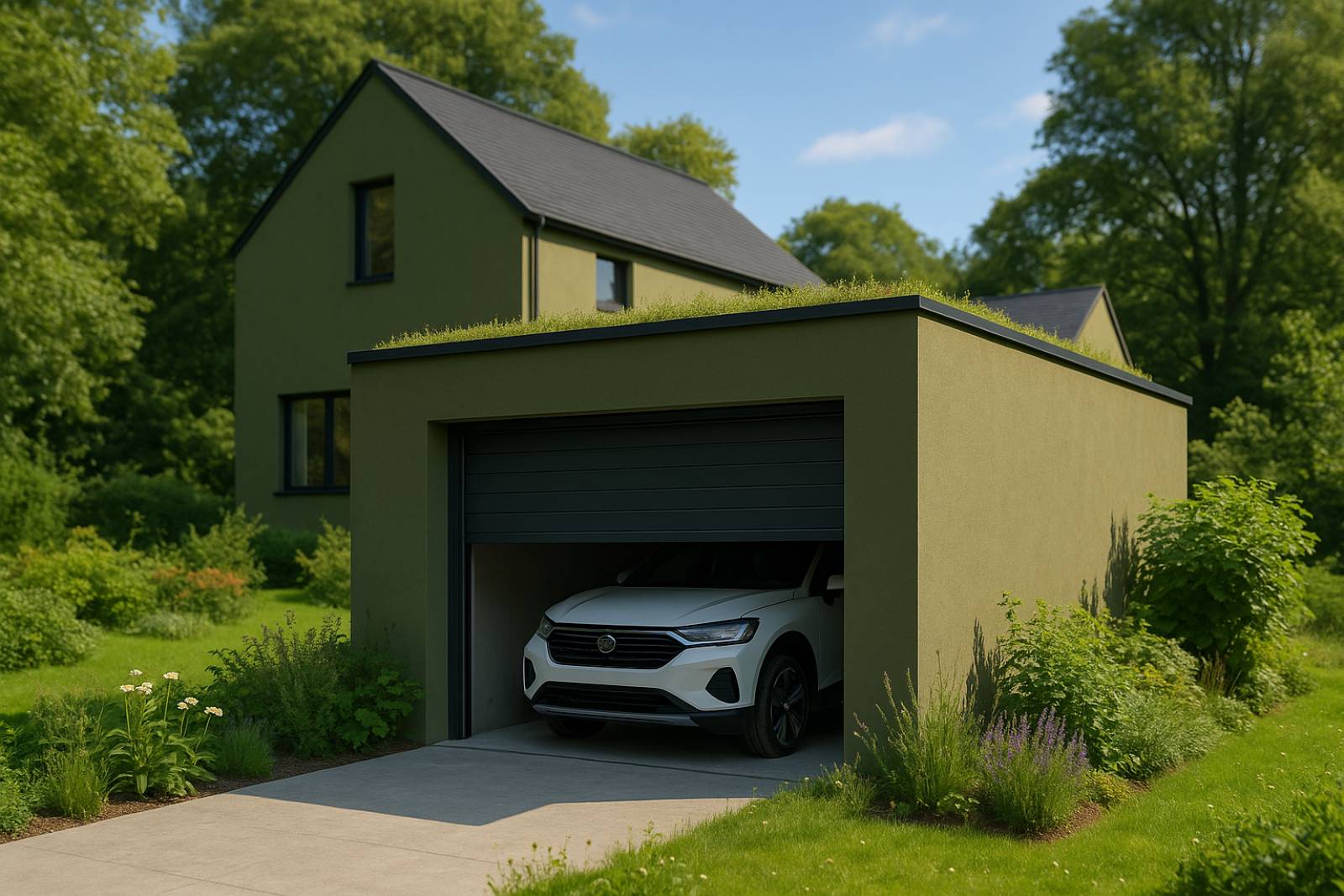 Construction de maison verte près de Lyon 