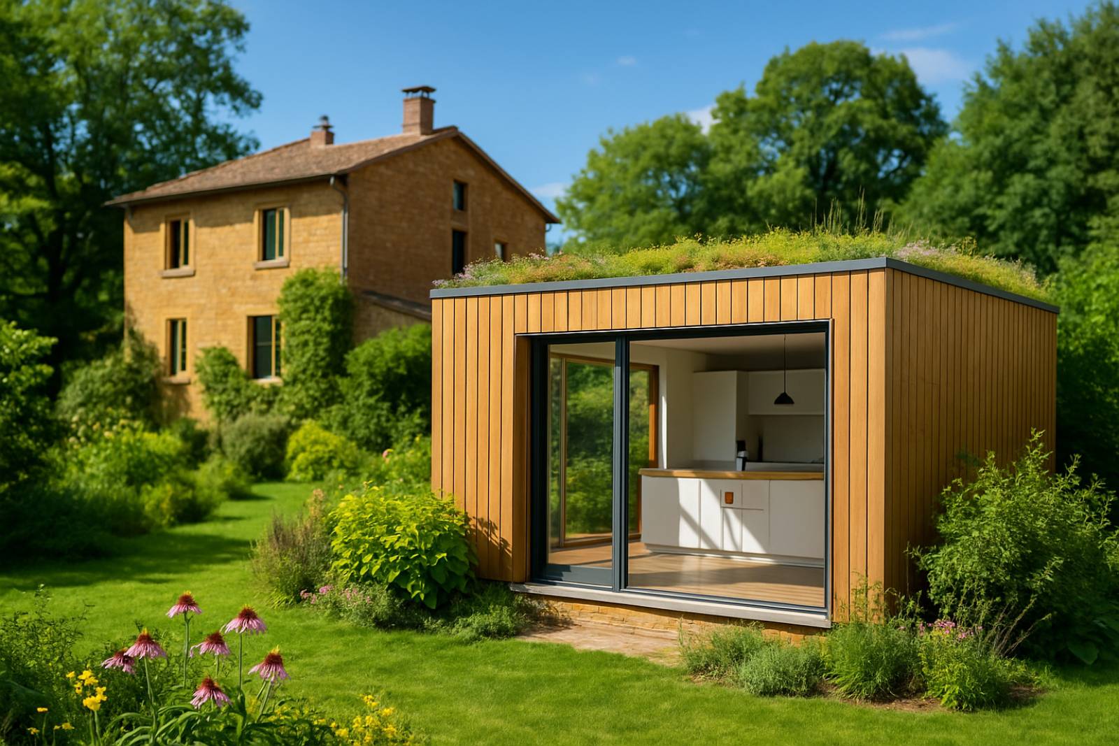 Spécialiste de l'extension en bois dans le Beaujolais