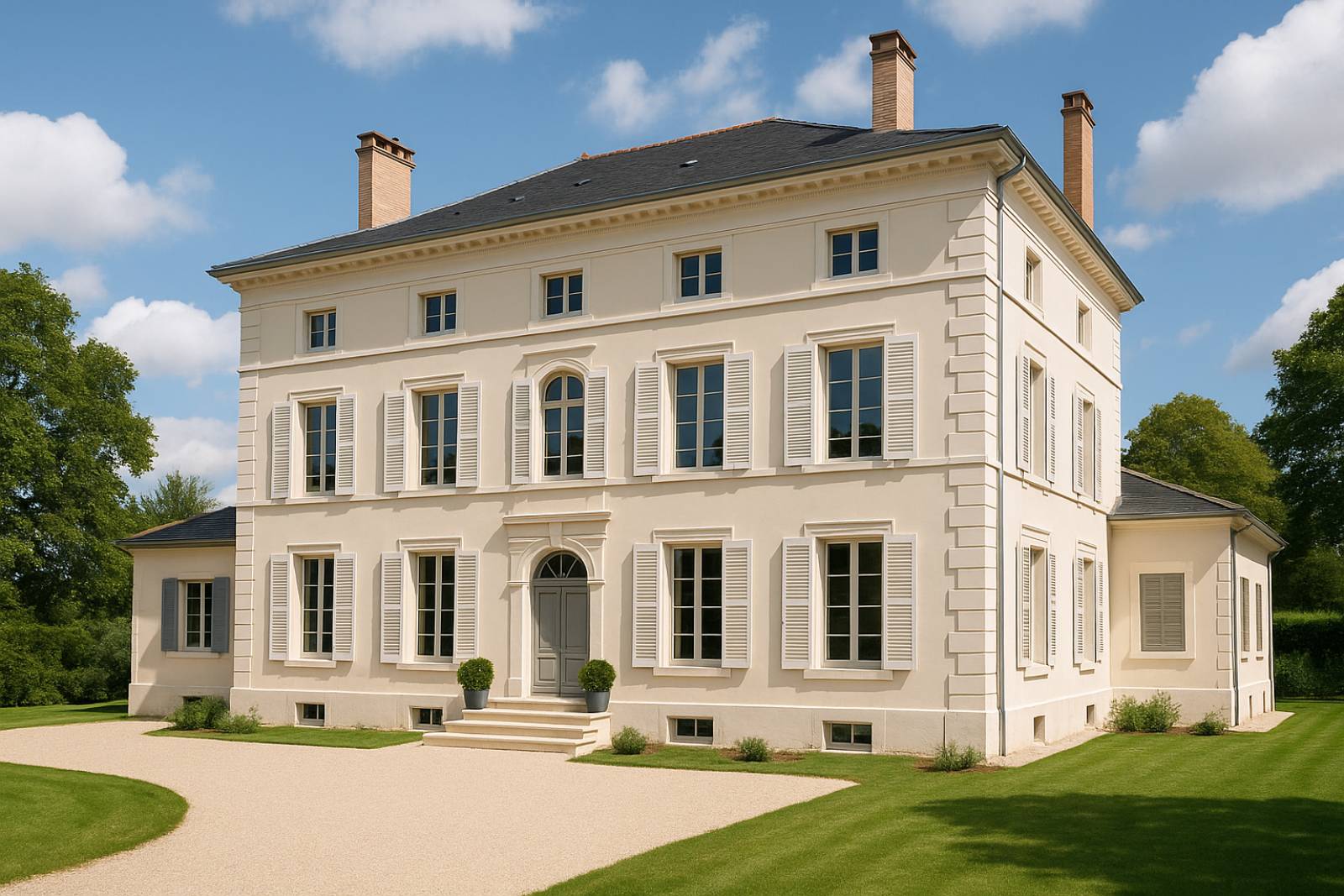 Rénovation d'une maison de maître du XVIIIe siècle à Sainte-Foy-lès-Lyon