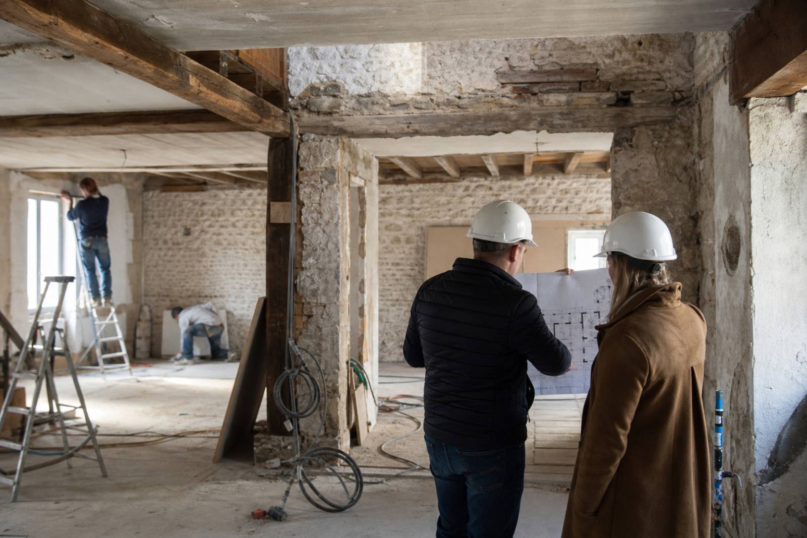 Rénovation d'une maison à Ecully par notre bureau d’étude maîtrise d’œuvre à Lyon
