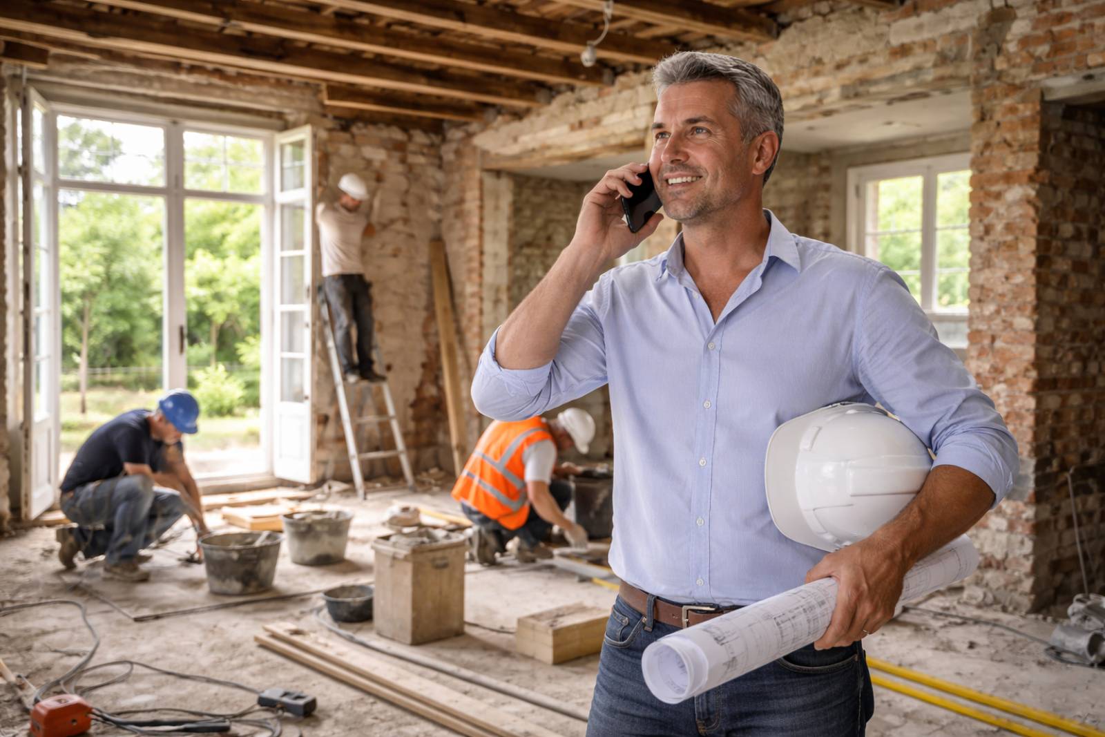 Pilotage par notre maitre d'oeuvre de la rénovation d'une maison ancienne a Ecully près de Lyon