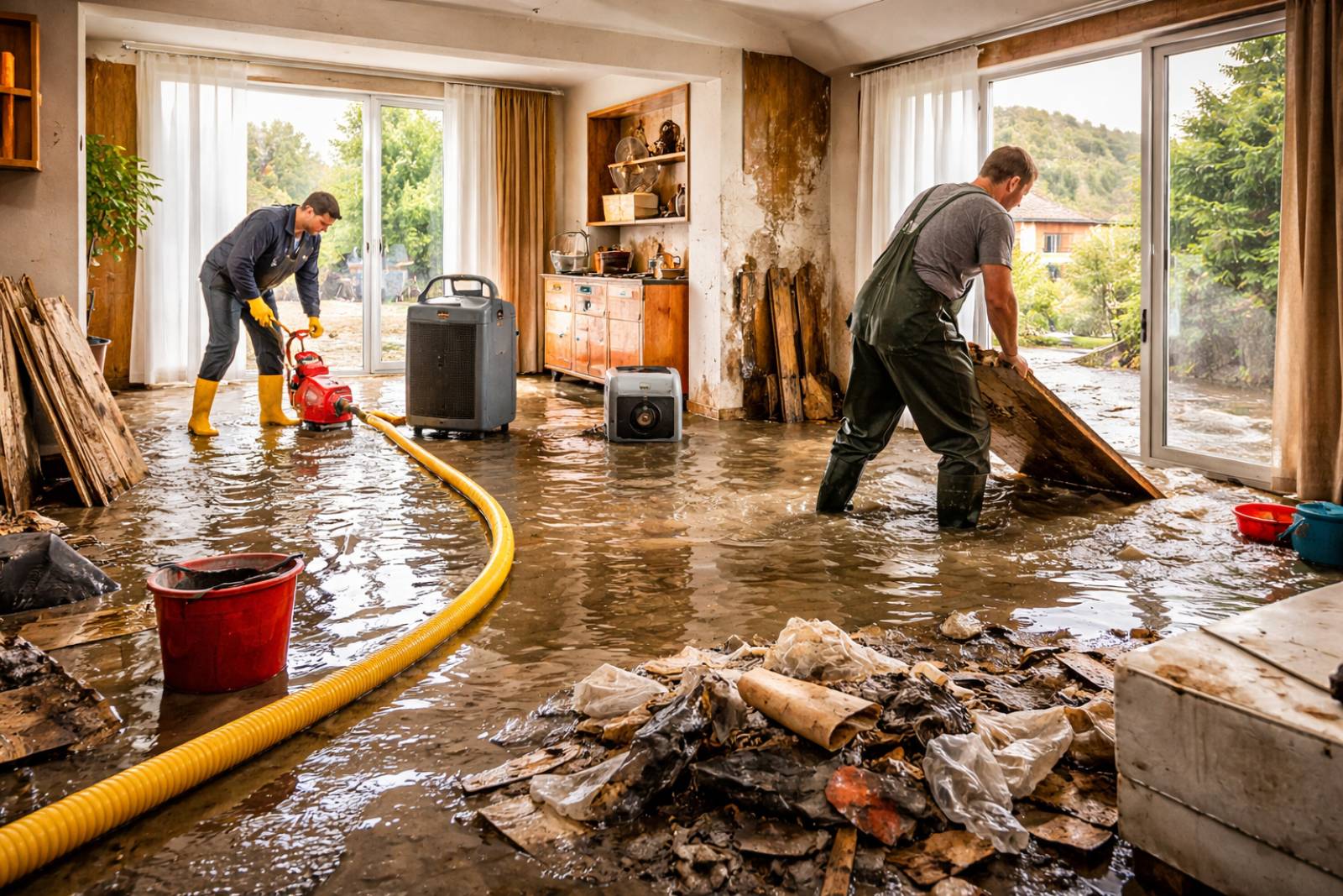 Maîtrise d’œuvre complète à Lyon pour la rénovation d'une maison inondée à Rive de Gier